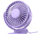 USB Desktop Small Fan Dormitory Office Electric Fan With Cable Light Purple home Appliance Zimivas