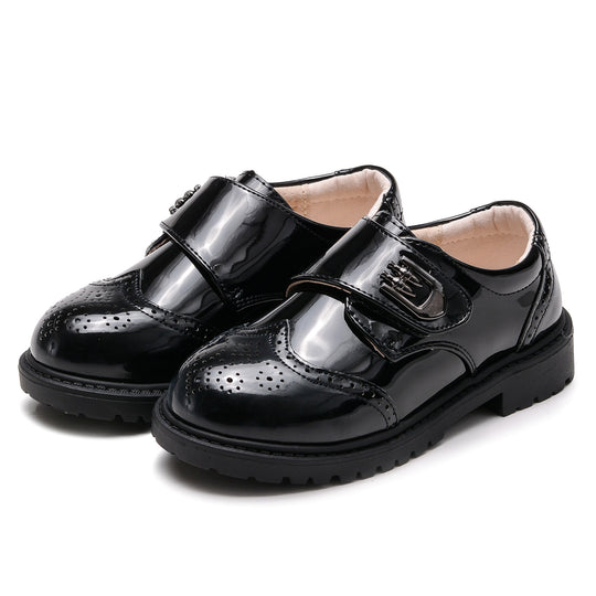 Boys' Leather Shoes, Children's Shoes, British Casual Single Shoes, Student Performance Shoes 0 null