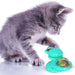 New Windmill Cat Toys Cute Rotating Interactive Cat Toy - Indoor Windmill Cat Toy With Suction Cup Catnip & Jagged Teeth Middle Ball, Smart Kitten Rotating Spinner Exercise Toy, Toothbrush & Massager 5 null