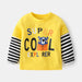 Cotton Round Neck Non-hooded Children's Clothing Cute Fashion Casual Children's Clothing Yellow 0 null