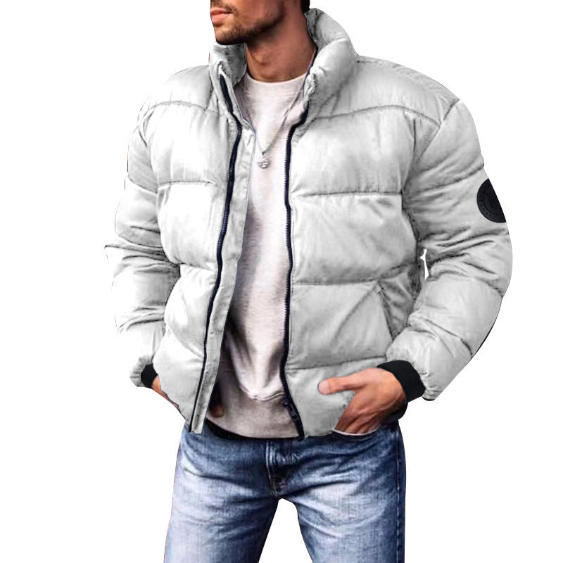 Coat Stand-up Collar Downcotton-padded Jacket Thickened Men's Cotton Jacket men clothing Zimivas