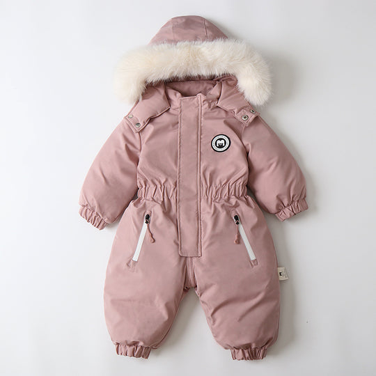 Fashion Winter New Children's Jumpsuit Pink kids & baby Zimivas