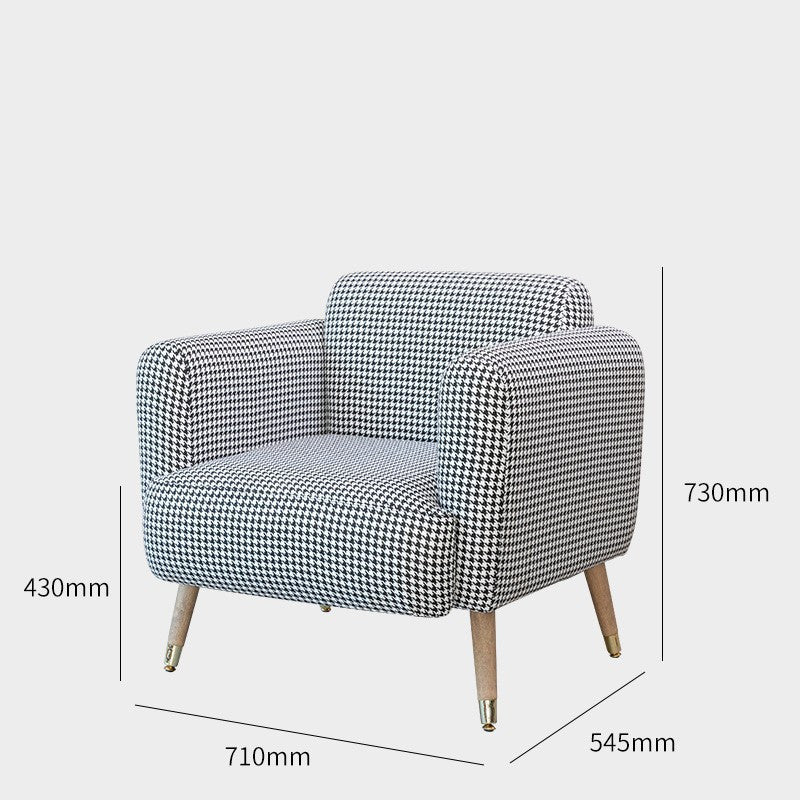 Simple Style About Living Room Sofa Chair Lactation Chair Dormitory Plaid 0 null