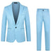 Suits For Wedding Tuxedo Clothes Jacket Men Suit Sky Blue Men Clothing Zimivas