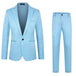 Suits For Wedding Tuxedo Clothes Jacket Men Suit Sky Blue Men Clothing Zimivas