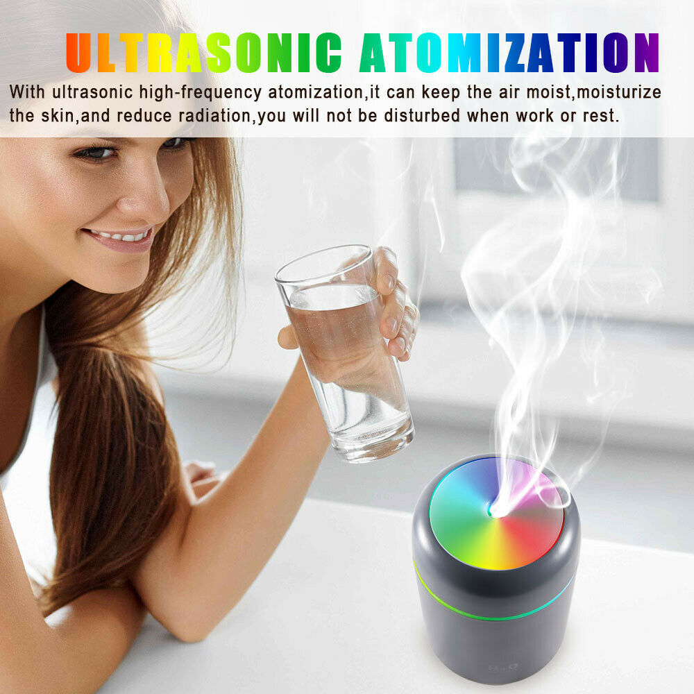 Aroma Essential Oil Diffuser Grain Ultrasonic Air LED Aromatherapy Humidifier 5 null