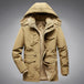 Lambswool Liner Cotton men Coat Jacket Khaki Men Clothing Zimivas