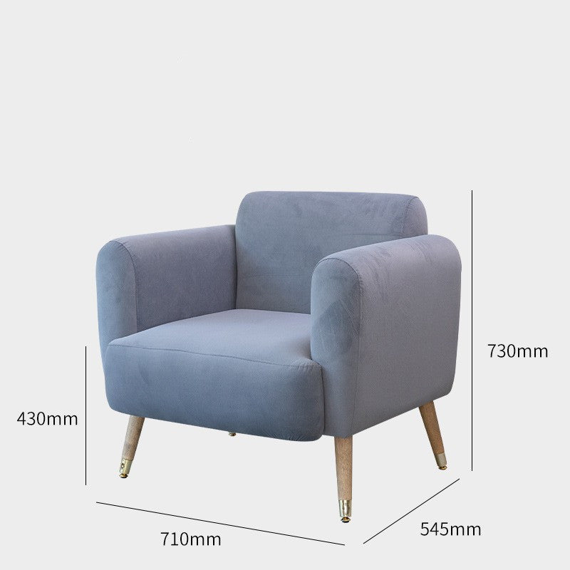 Simple Style About Living Room Sofa Chair Lactation Chair Dormitory Blue grey 0 null