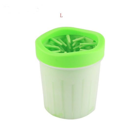 Silicone Dog Paw Washer Cup Green B L 0 Zimivas