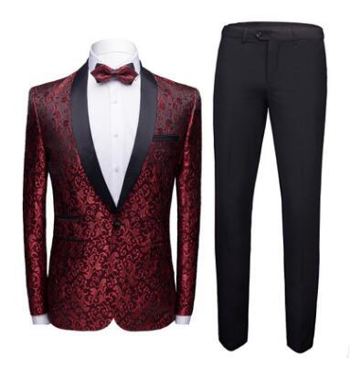 Men''s suit suits men wedding Dress Suit Set Claret 0 Zimivas