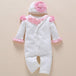 one-year-old baby wears newborn baby clothing romper jumpsuit White kids & baby Zimivas