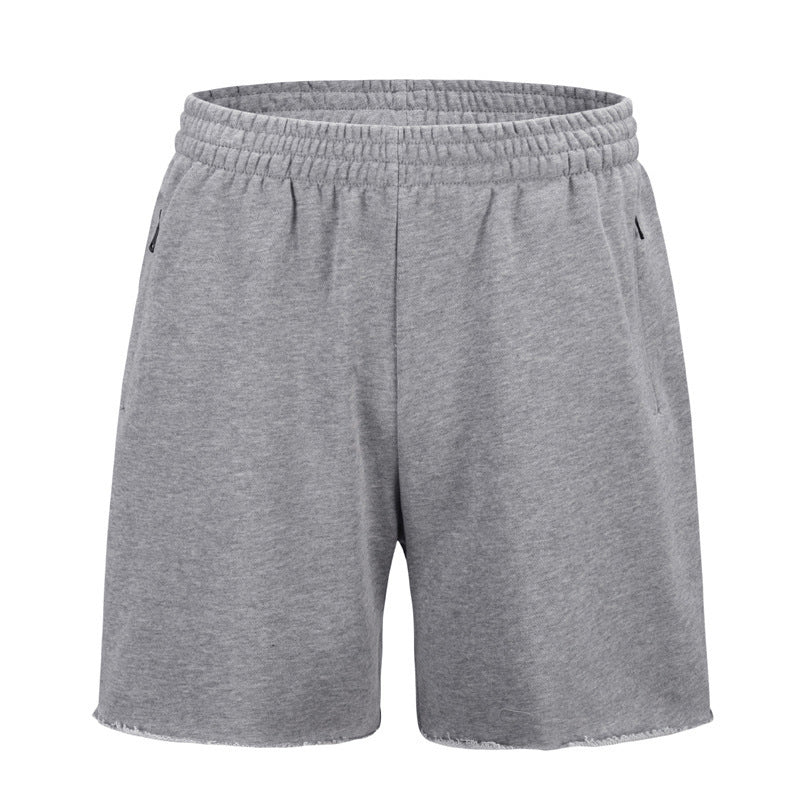 High-quality cotton terry material tide brand fog casual men shorts Grey Men Clothing Zimivas