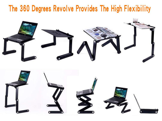 Laptop-Table-Stand Desk Mouse-Pad Notebook Folding Ergonomic-Design Adjustable with Computer & office Zimivas