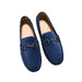 Peas shoes breathable hollow casual shoes Blue single shoes shoes Zimivas