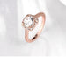 Rose Gold Ring Women European And American Fashion Zircon And Diamond Jewelry Rose gold 0 null