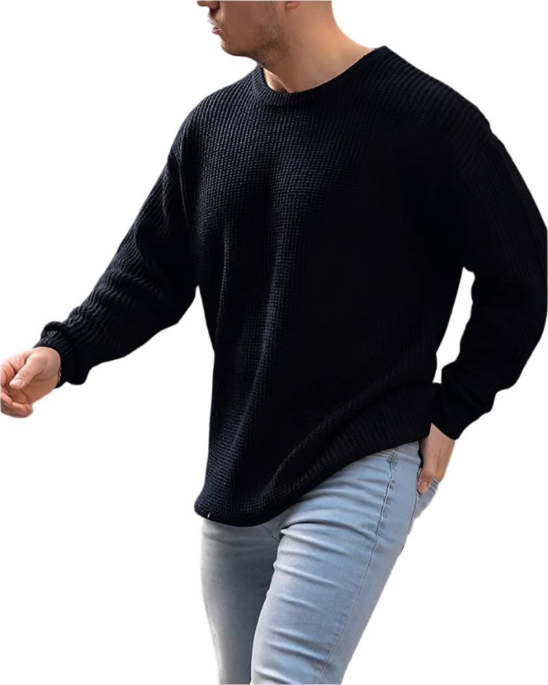 men Knitted Tops Knitwear Black men clothing Zimivas