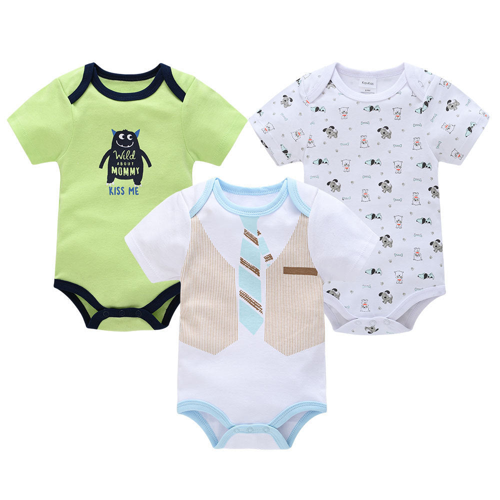 3 pics New short sleeve baby clothes Combo 4 0 Zimivas