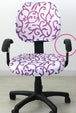 Office Chair Cover With Armrest Chair Dining Cover For Chair Decoration Leaf violet No Office furniture Zimivas