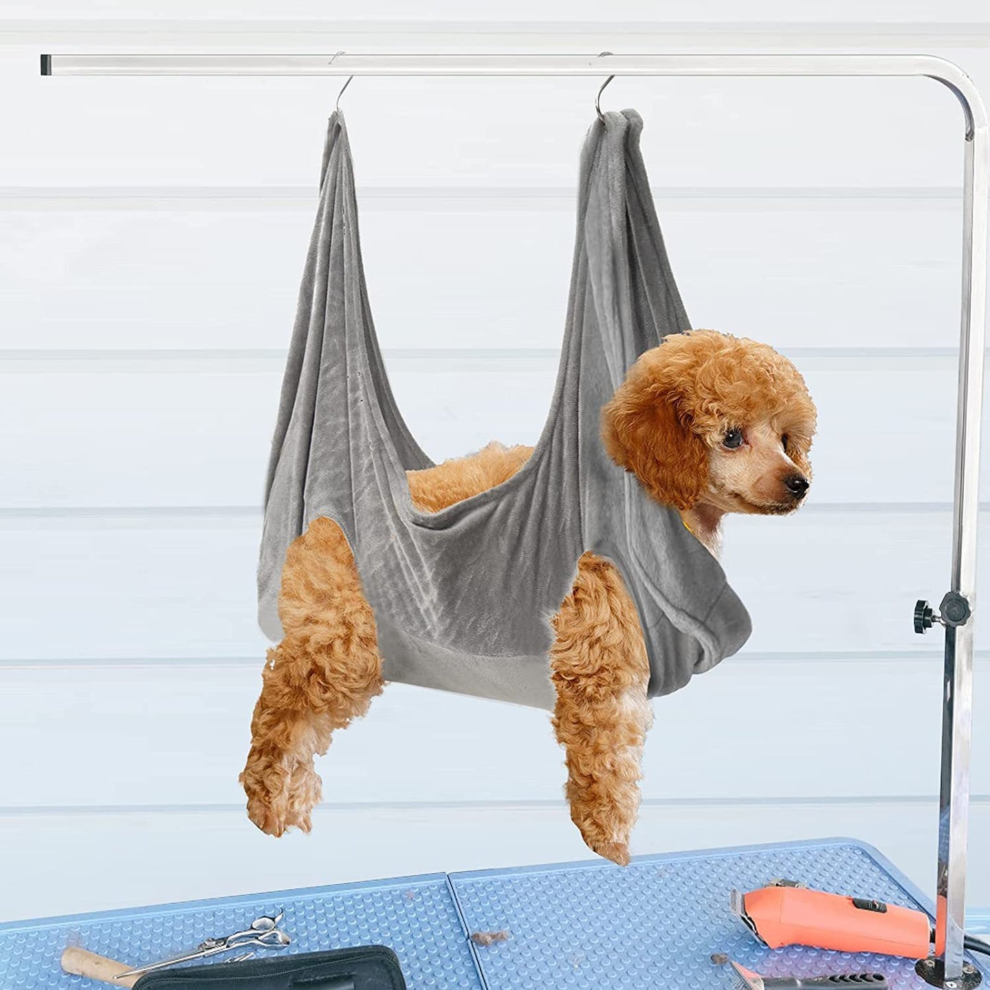 Dog Grooming Hammock, Nail Trimming Helper, Dog Grooming Harness Multifunctional Restraints, For Small Medium Large Dogs And Cats Bathing, Washing, Grooming, And Trimming Nails 4 null