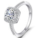 Luxury Silver Engagement Ring 0 Zimivas