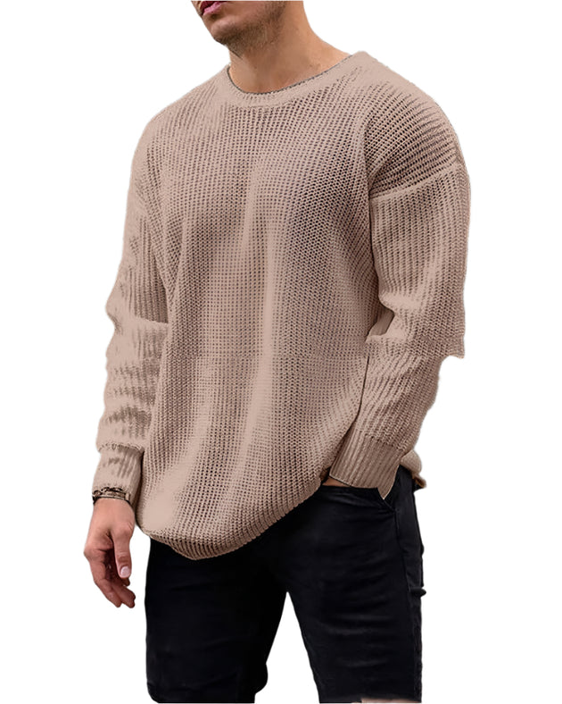 men Knitted Tops Knitwear Khaki men clothing Zimivas