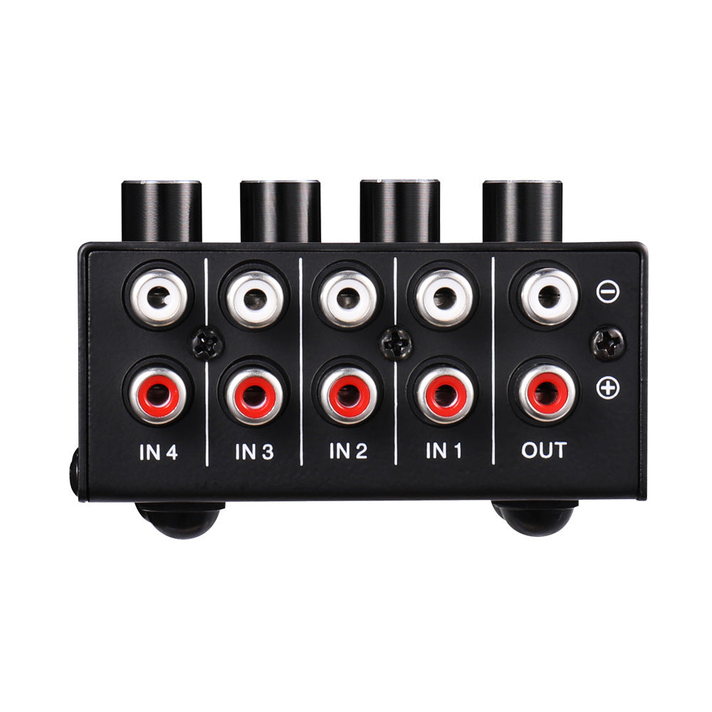 Four-channel passive mixer Black audio mixer Zimivas