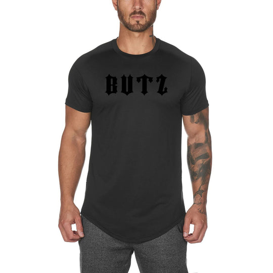 Gym Wear Plain Shirts Custom Fitness Sports Clothing for men Black with letter men clothing Zimivas