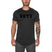 Gym Wear Plain Shirts Custom Fitness Sports Clothing for men Black with letter men clothing Zimivas