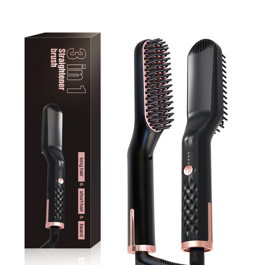 Men's multi-function straight hair comb Black 0 null