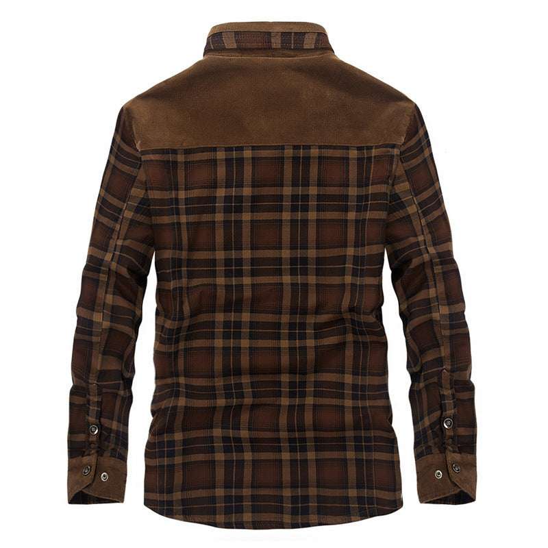 Winter Jacket Men Thicken Warm Fleece Jackets Coats Pure Cotton Plaid Jacket Military Clothes 0 Zimivas