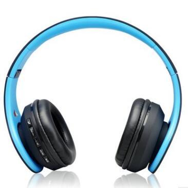 WISH Andoer with card radio headset foldable bluetooth headset Blue 0 Zimivas