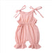 Baby Girl Clothes Romper Jumpsuit Halter Summer Outfit Pink 0 null