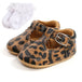 Luxury Soft Leather Baby Princess Shoes Newborn Leopard 0 null