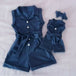 Pudcoco Kids Baby Girl Clothes Sleeveless Romper Denim 0 null