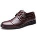 Men's Casual Leather Shoes Lychee Pattern Leather Shoes Men's Shoes Brown footwears Zimivas