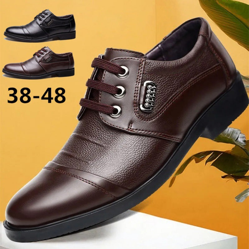 Men's Casual Leather Shoes Lychee Pattern Leather Shoes Men's Shoes footwears Zimivas