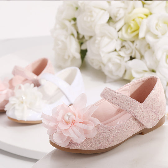 Girls Dress Shoes Flower Lace Princess Shoes 0 Zimivas