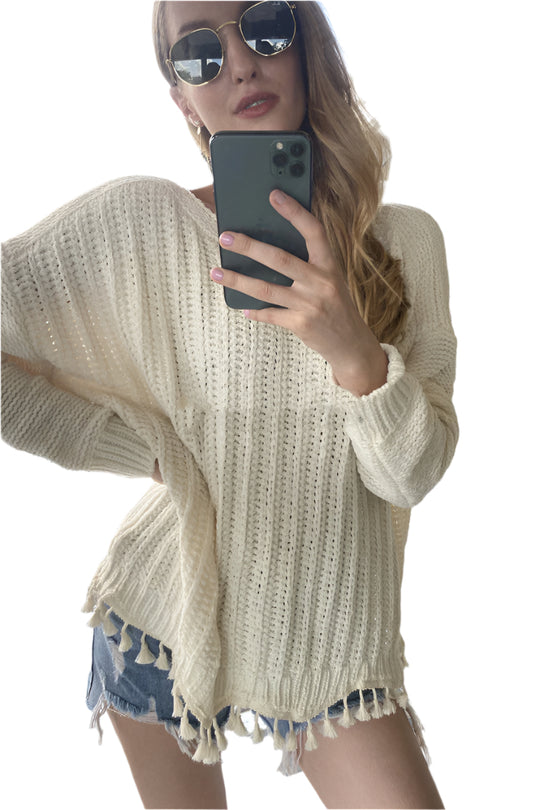 Autumn And Winter Women's Loose Large Size Stitching Sweater Solid Color Knitted Sweater Women Clothing Zimivas