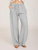 Women's Casual Cotton And Linen Loose Yoga Pants Grey 0 Zimivas