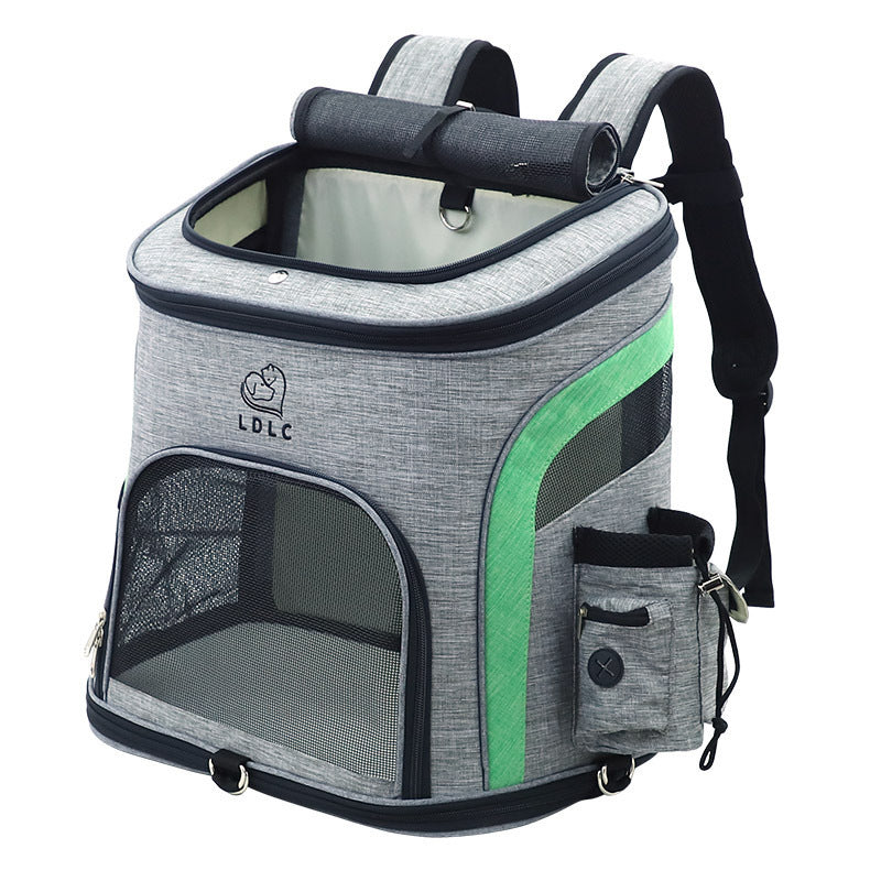 Ldlc Qi Sheng Pet Bag Amazon Explosion Pet Backpack Oxford Cloth Out Portable Cat And Dog Shoulder Pet Bag Green L 0 null