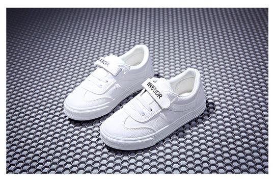 Children's Shoes Korean Style Single Shoes Boys And Girls Breathable And Waterproof White Shoes White Sports Shoes Student Shoes 0 null