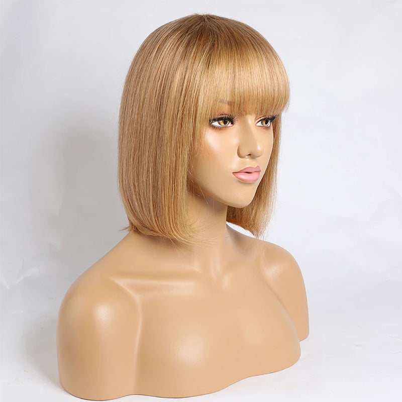 European and American Wig Medium Length Straight Hair 0 null