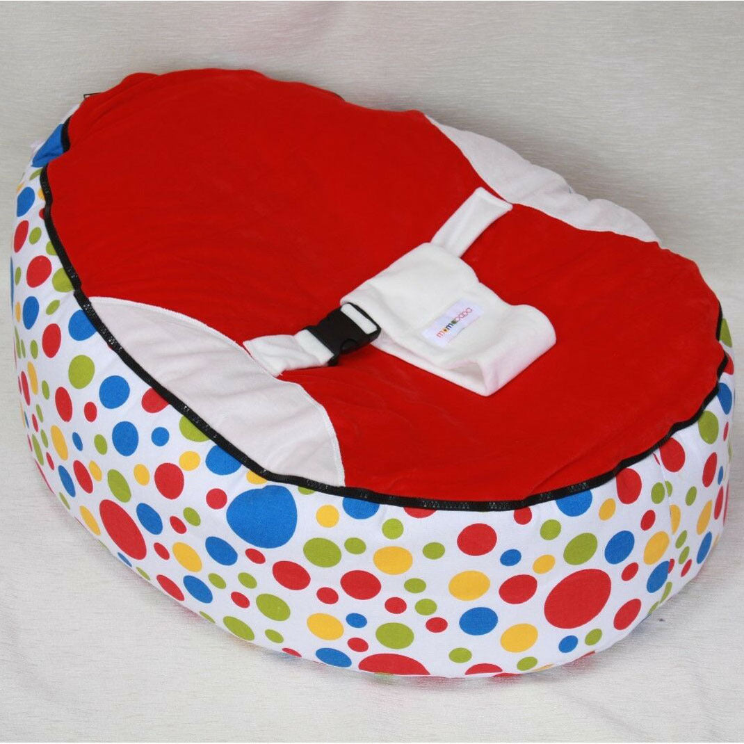 Baby Bed Lazy Sofa Bean Bag Chair Red No filler 0 null