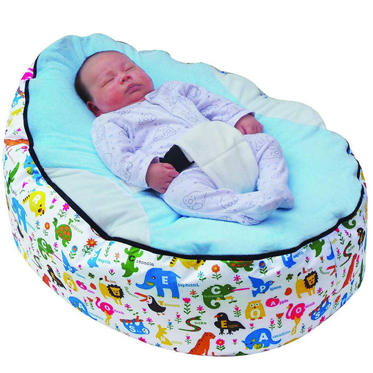 Baby Bed Lazy Sofa Bean Bag Chair Light Blue No filler 0 null