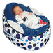 Baby Bed Lazy Sofa Bean Bag Chair Royal Blue No filler 0 null