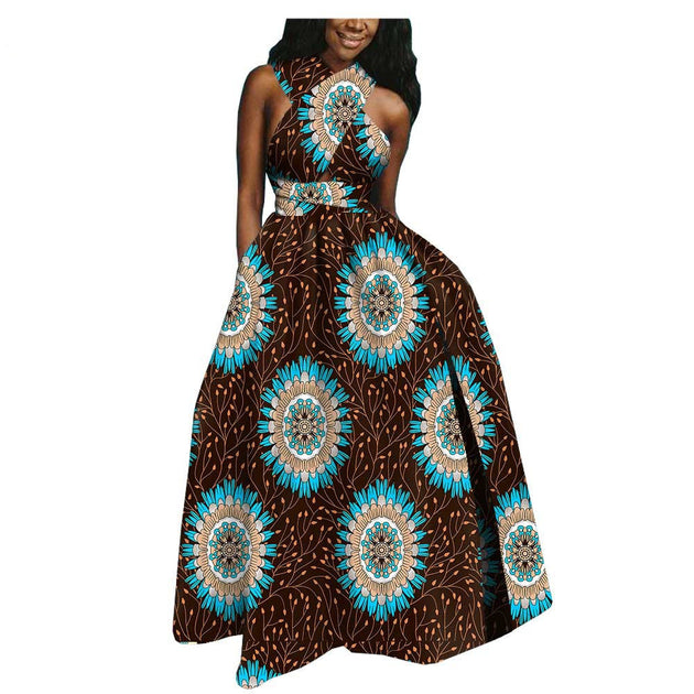 Hot-Selling African Ethnic Cotton Batik Plus Size Dress A Women Clothing Zimivas