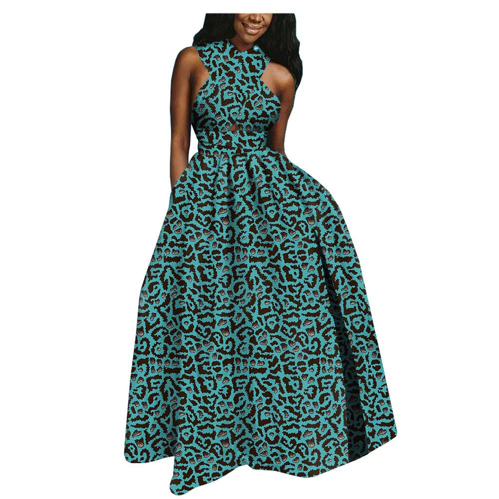 Hot-Selling African Ethnic Cotton Batik Plus Size Dress G Women Clothing Zimivas