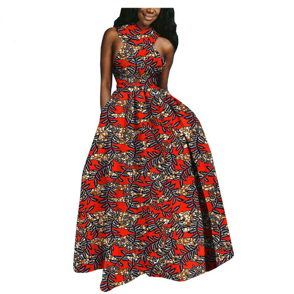 Hot-Selling African Ethnic Cotton Batik Plus Size Dress I Women Clothing Zimivas