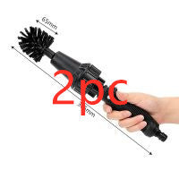 Water-driven Rotary Cleaning Brush Wash Hand-held Water Spray Brush Black2pcs automobiles Zimivas