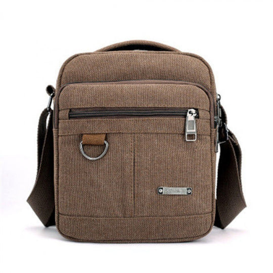 Canvas Bag Men'S Bags Shoulder Messenger Bag Retro Casual Bag Sports Back Bag Men'S Bag Small board coffee Bags Zimivas